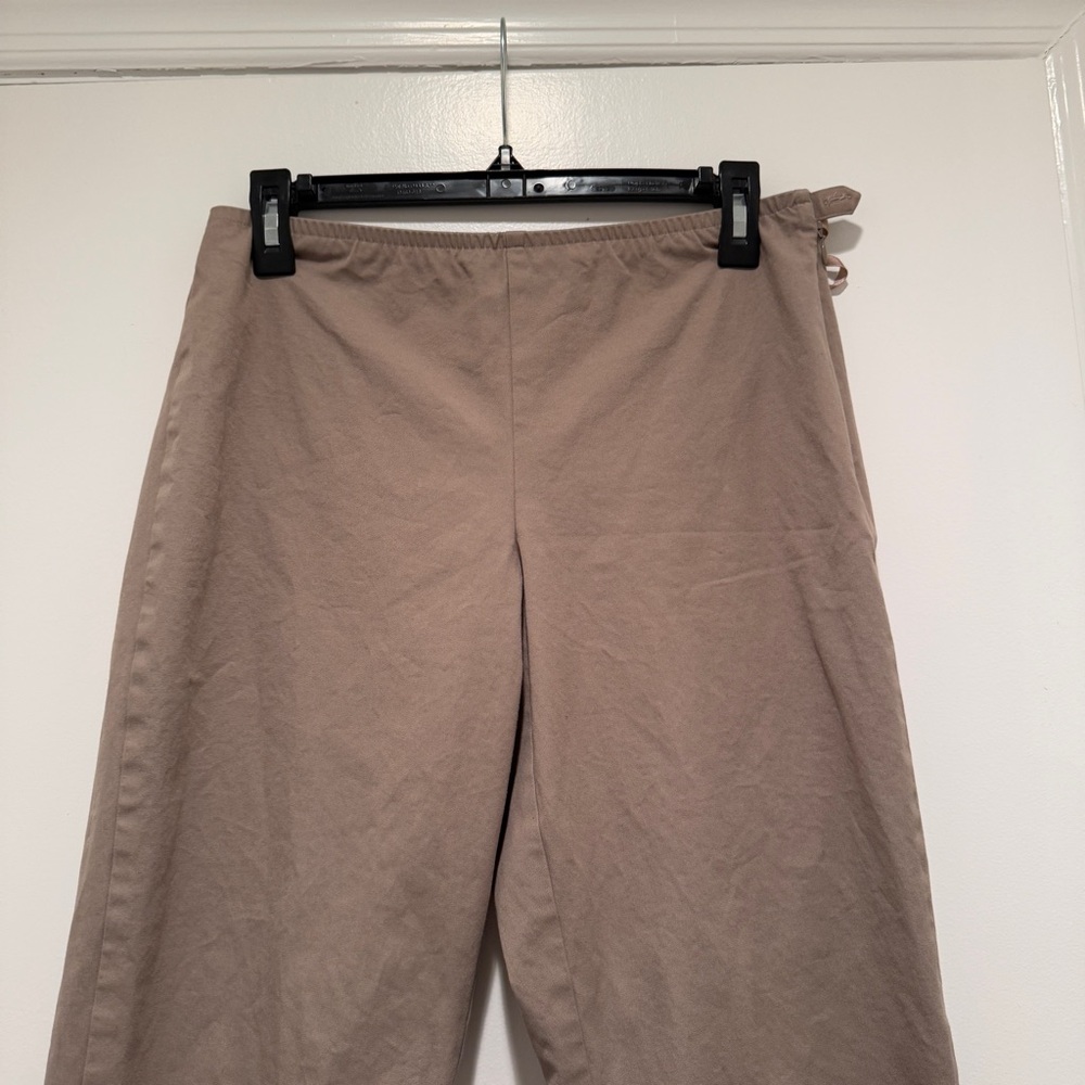 Eileen Fisher Tan Straight Leg Trouser Pants - Picture 6 of 10